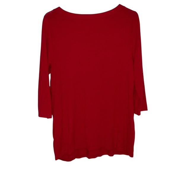 🔥 Chico’s Red Tunic Top with Grommet Detail – Size 1 (M/8-10) - Picture 4 of 4